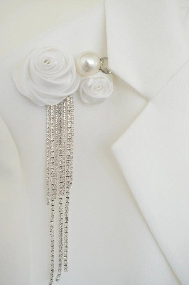 In Bloom Floral-appliqué Blazer