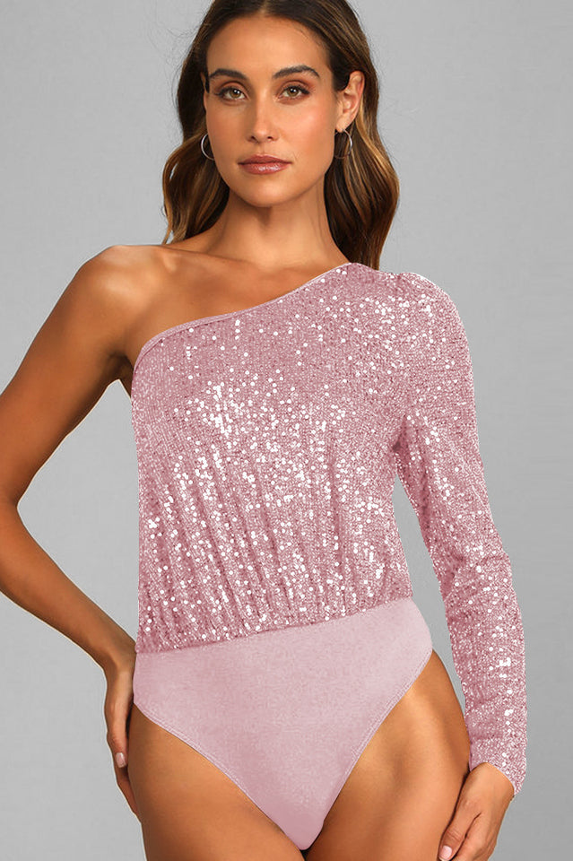 Mikah One Shoulder Long Sleeve Top