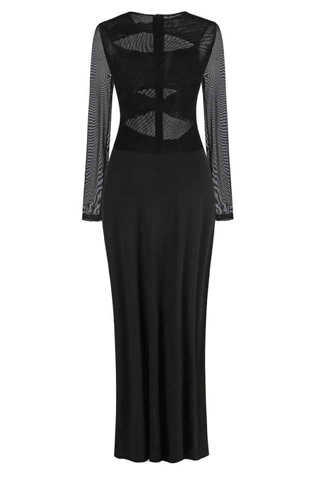Cutout Crêpe Gown