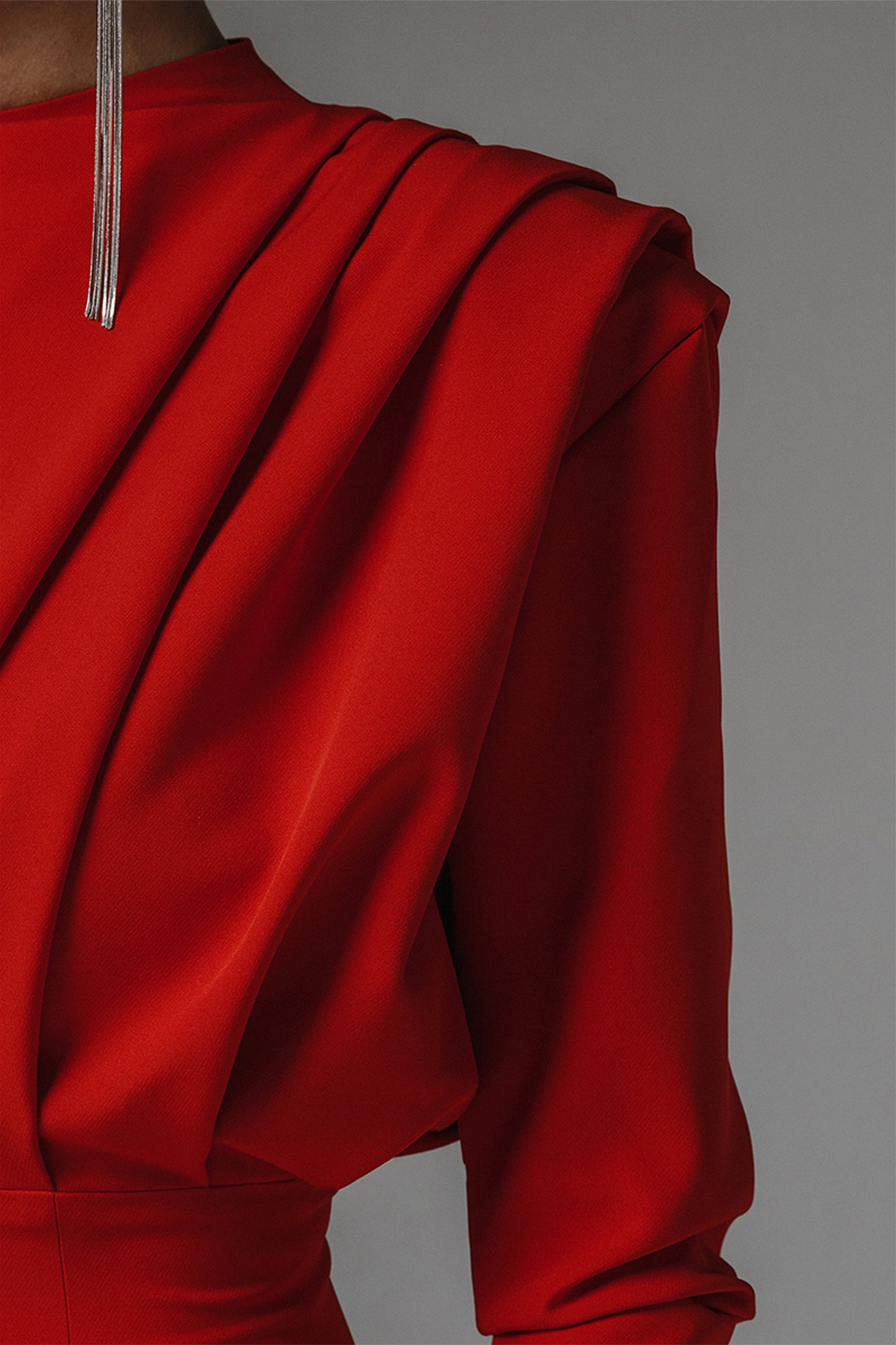 Novia Long Sleeve High Split Maxi Dress