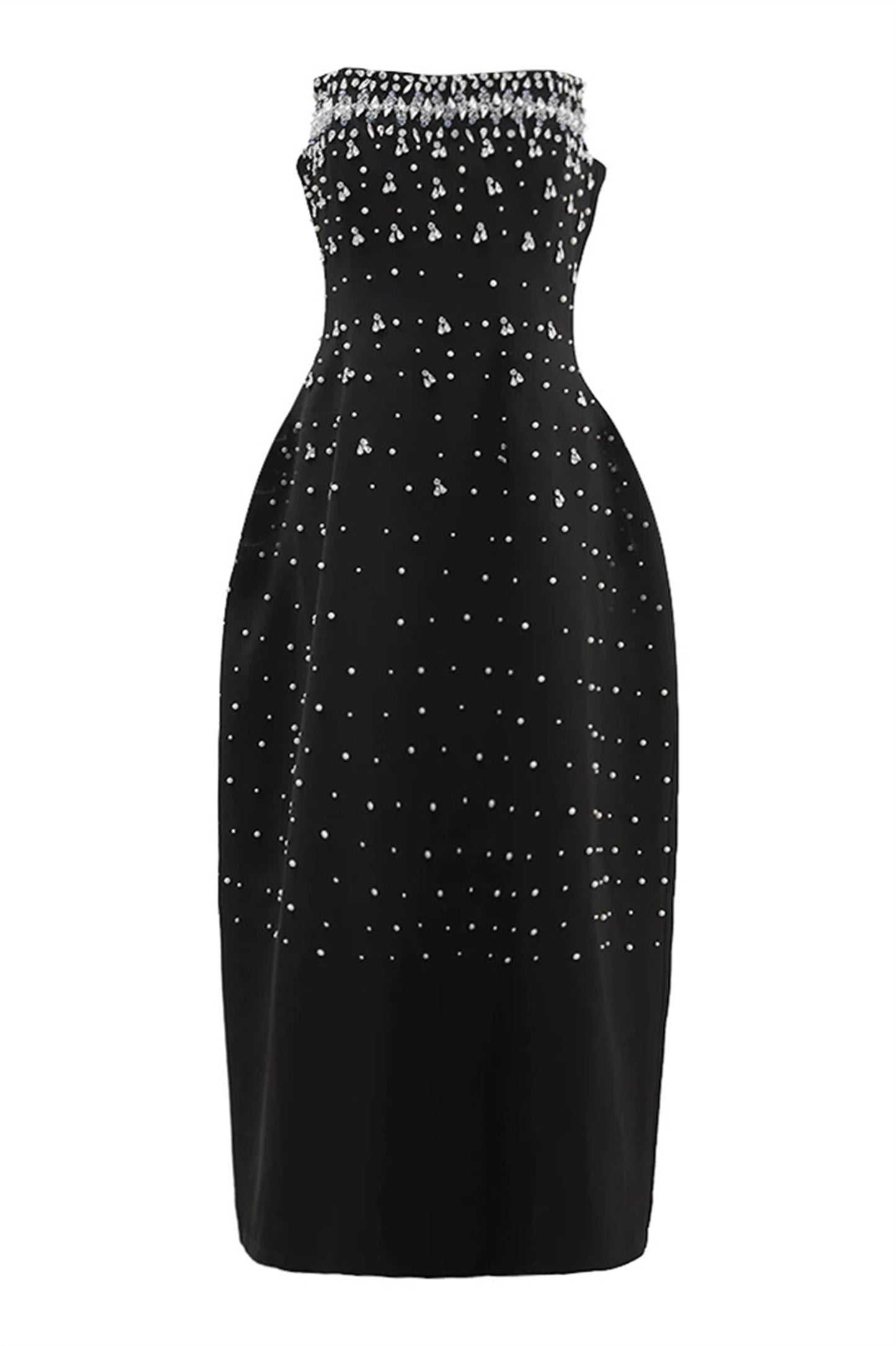 Verna Crystal-embellished Sleeveless Midi Dress