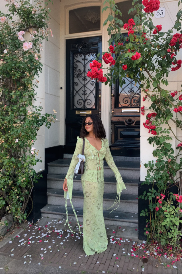 Cobra Blouse + Skirt Set