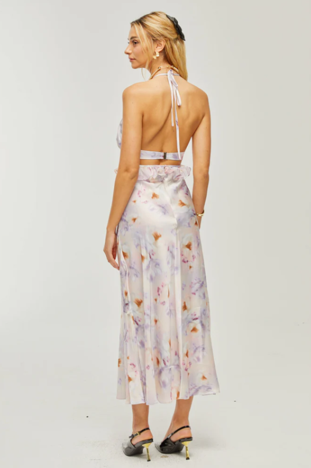 Agathe Floral Print Midi Dress