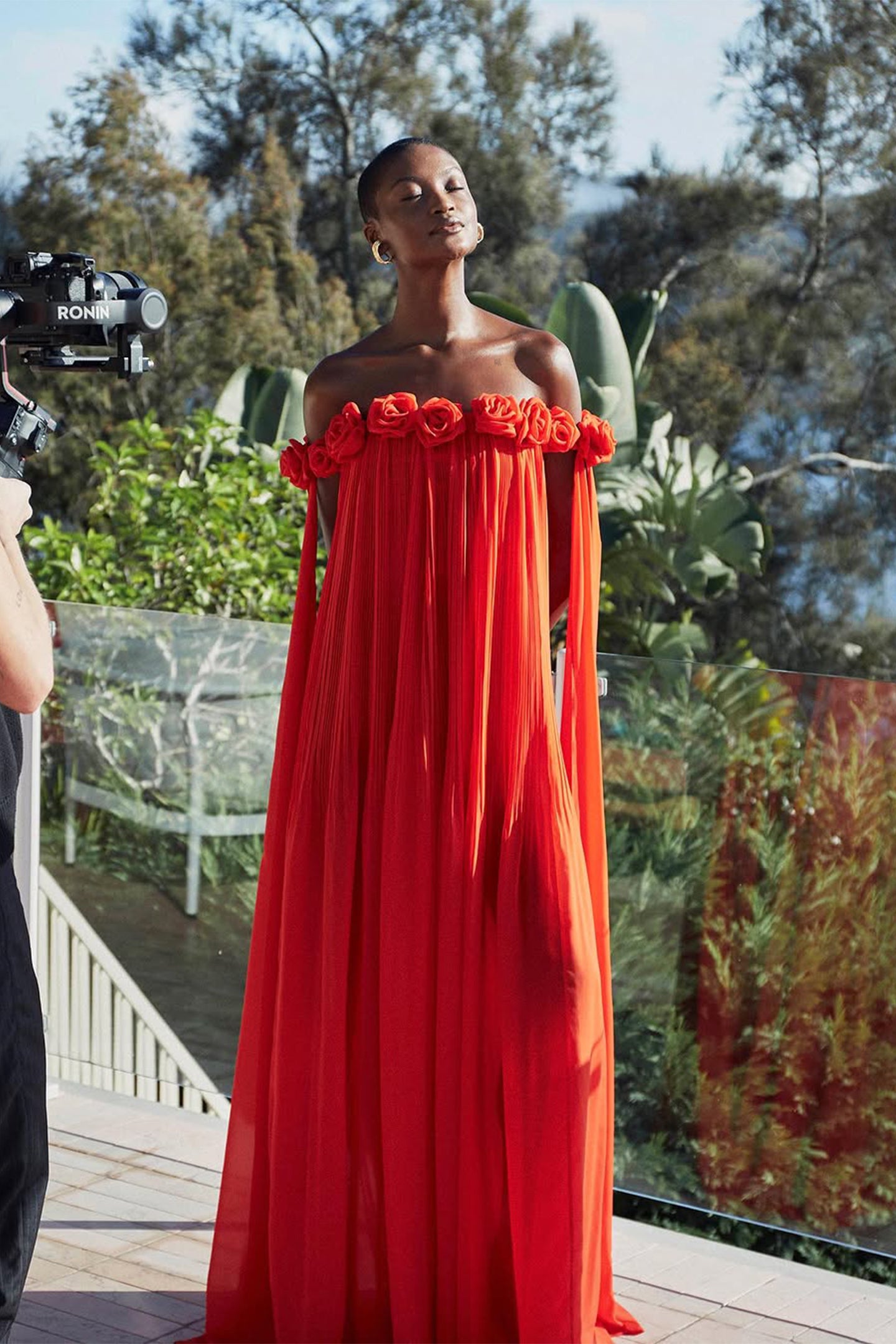 off the shoulder rosette dress Jovani Off-Shoulder Rosette Trumpet Gown MOTHER OF