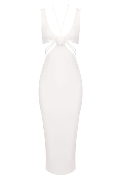 Alize Flower Embellished Maxi Dress