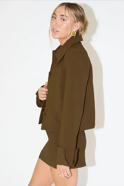 Patricia Oversize Lapel Jacket Set
