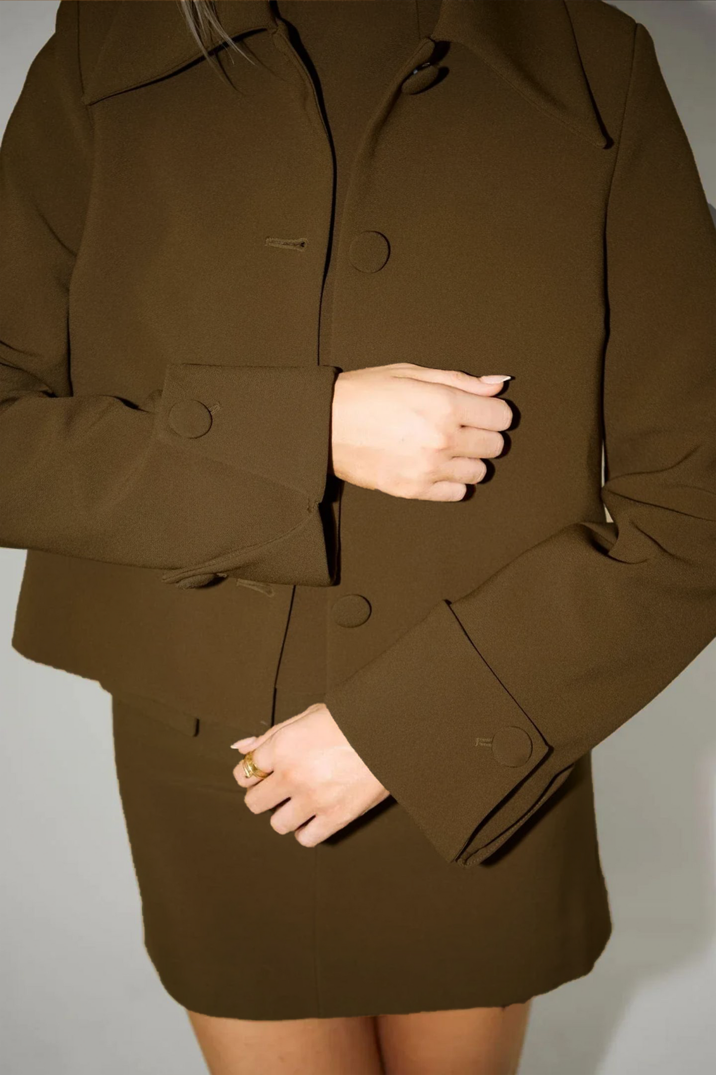Patricia Oversize Lapel Jacket Set