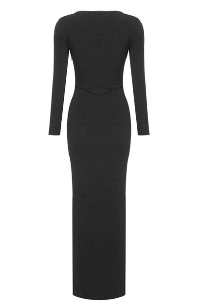 Nomiki Long Sleeve Cutout Maxi Dress