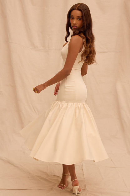 Amore Dropped Waist Midi Dress