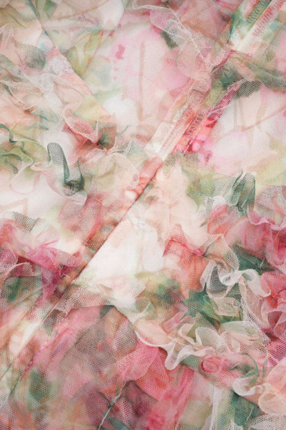 Aurora Floral Mesh Dress