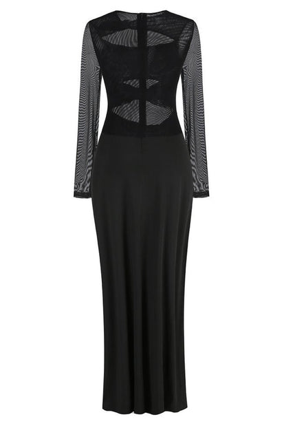 Cutout Crêpe Gown