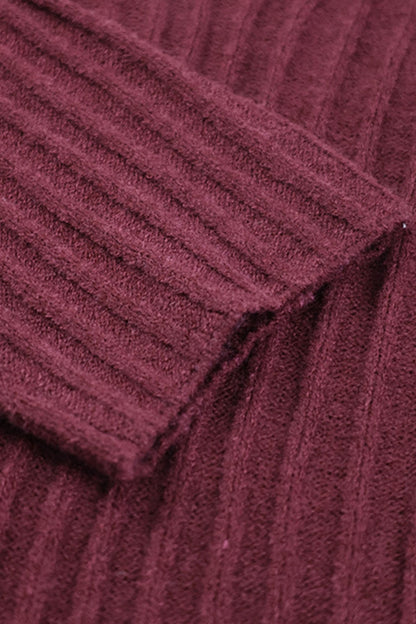 Una Three-piece Rib Knitwear Set