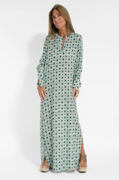 Geometric Maxi Dress