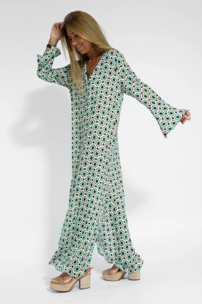Geometric Maxi Dress