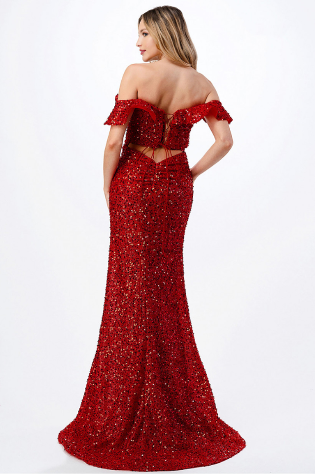 Cinderella Divine CH167 Sequin Dress