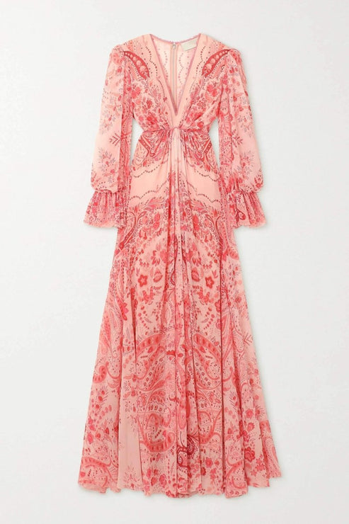 GLORIA RUFFLE MAXI DRESS