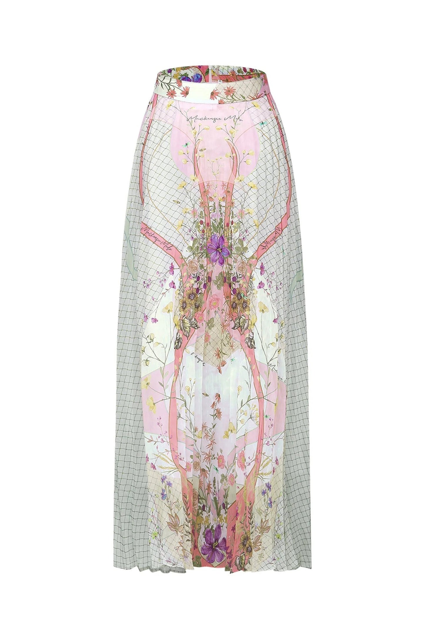 Regina Floral Print Crop Top & Pleated Skirt Set